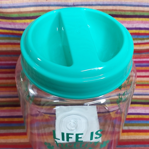 Pet Snack Jar "Life is Better with a Furry Companion" Treat Cookie Container - Picture 2 of 7